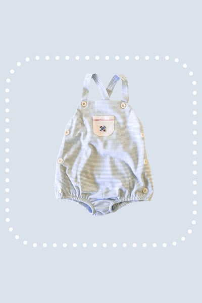 Airplane Romper with Front Pocket