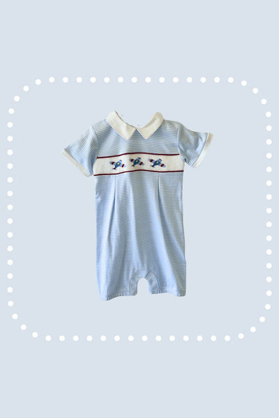 Airplane Smocked Romper