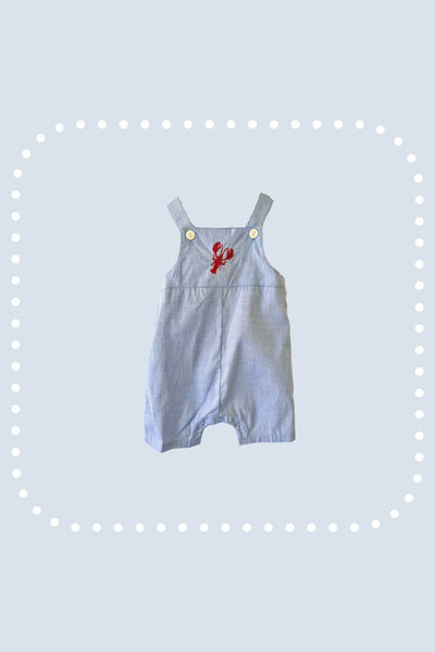 Embroidery Crawfish Romper